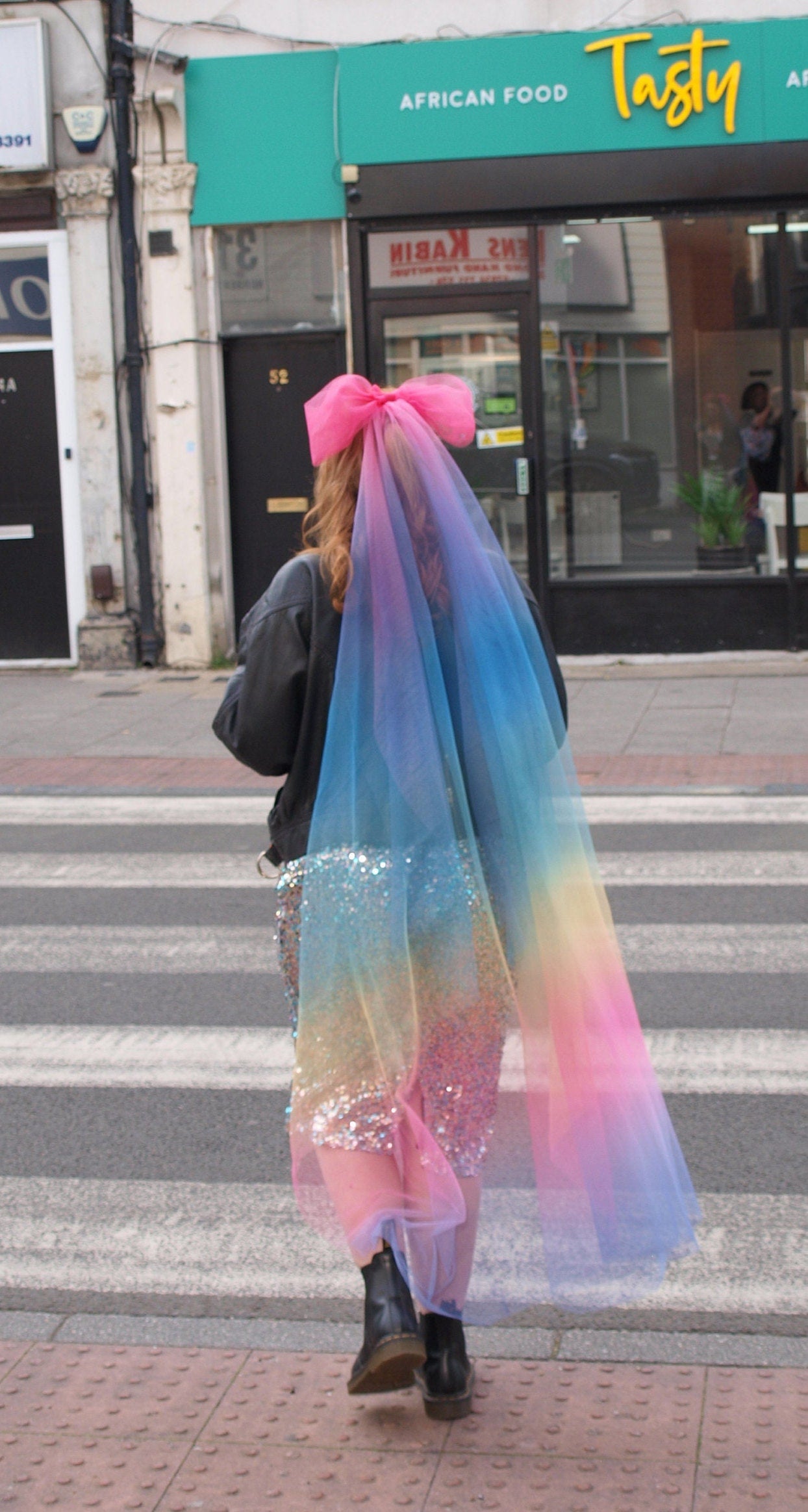 Rainbow Veil / Colourful Bridal Veil