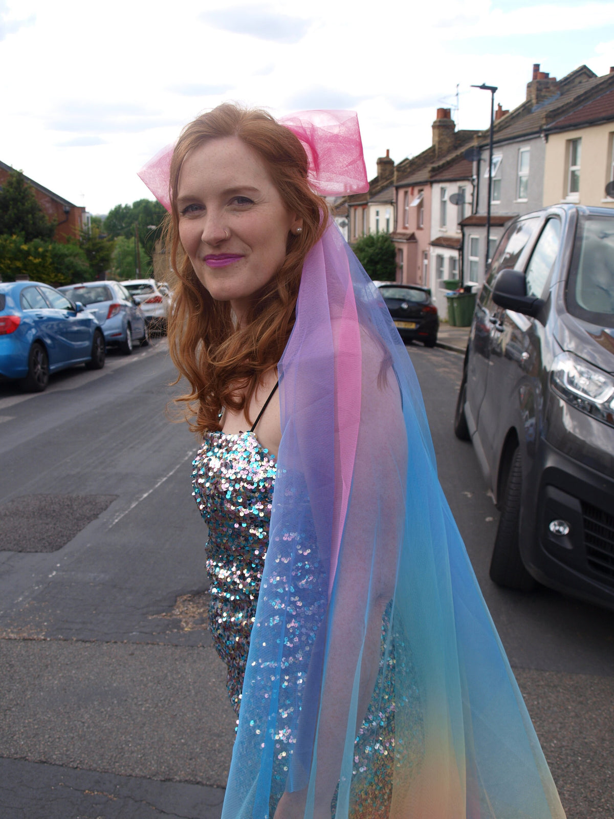 Rainbow Veil / Colourful Bridal Veil