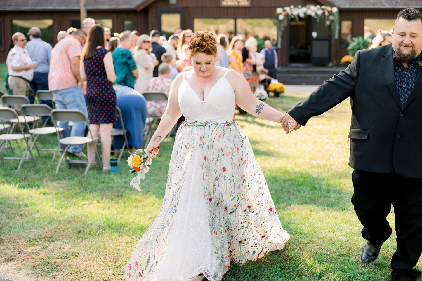 Detachable Bridal Skirt / Floral Overskirt / Embroidered Wedding Skirt / Floral Wedding Skirt / Wedding Separates / Custom Wedding Skirt
