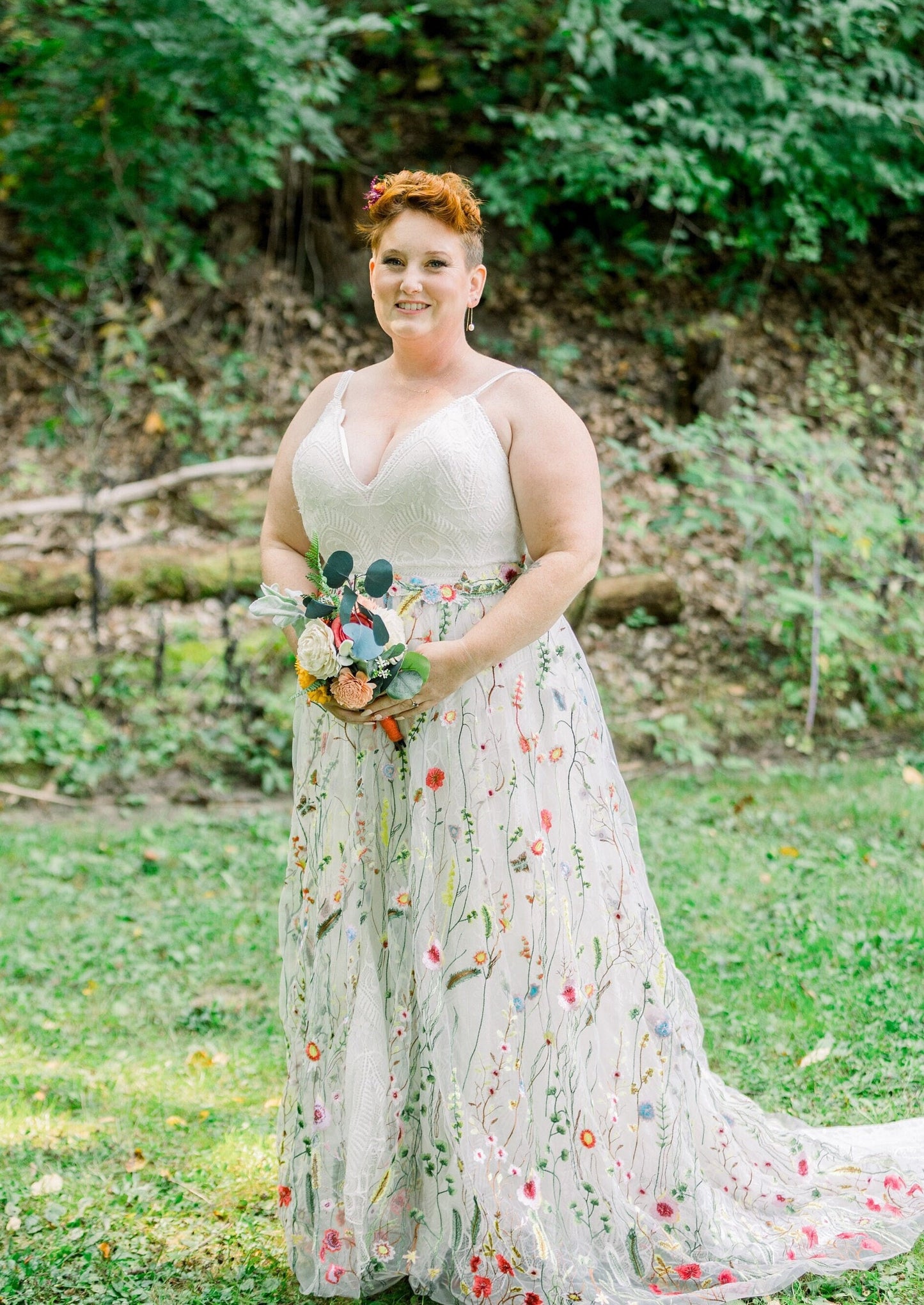 Detachable Bridal Skirt / Floral Overskirt / Embroidered Wedding Skirt / Floral Wedding Skirt / Wedding Separates / Custom Wedding Skirt