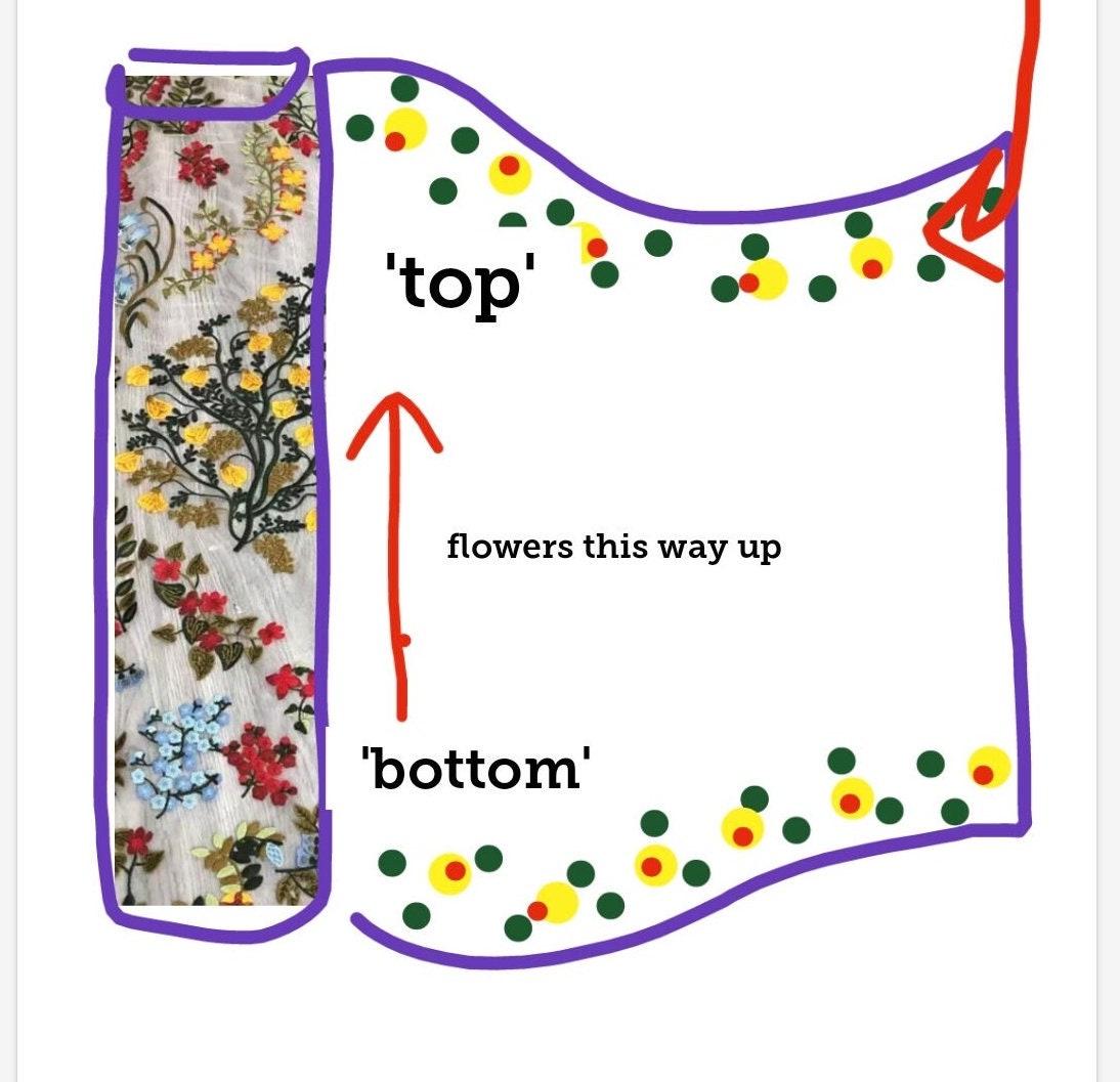 Embroidered Floral Wedding Veil: Alternative Bridal Cape