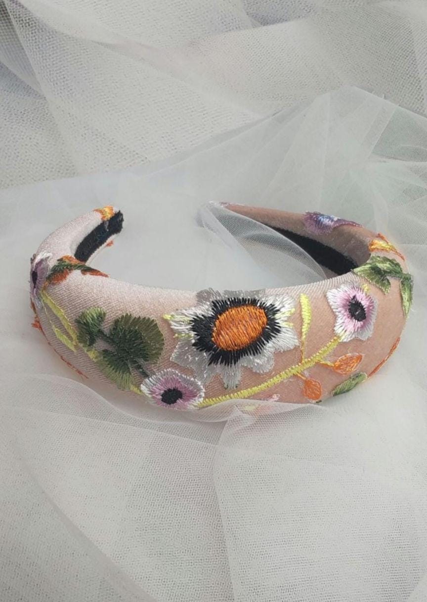 Embroidered Wildflower Wedding Veil - Floral Bridal Veil