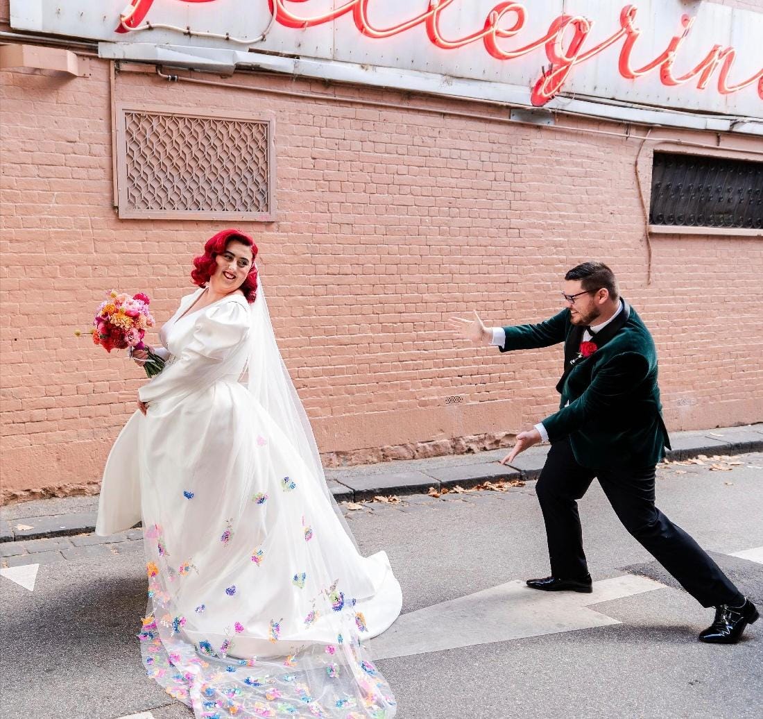Sequined cape. Bridal sequin veil. Rainbow sequin bridal cape. Rainbow wedding veil, 'Xanthe'.