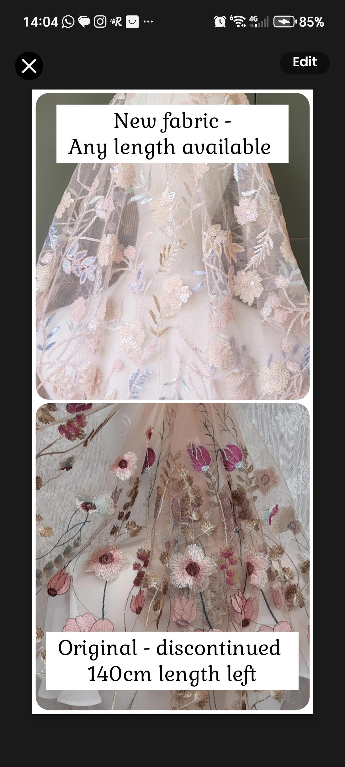 Golden Rose Embroidered Wildflower Wedding Veil – Alternative Bridal. Pink sequin floral veil.