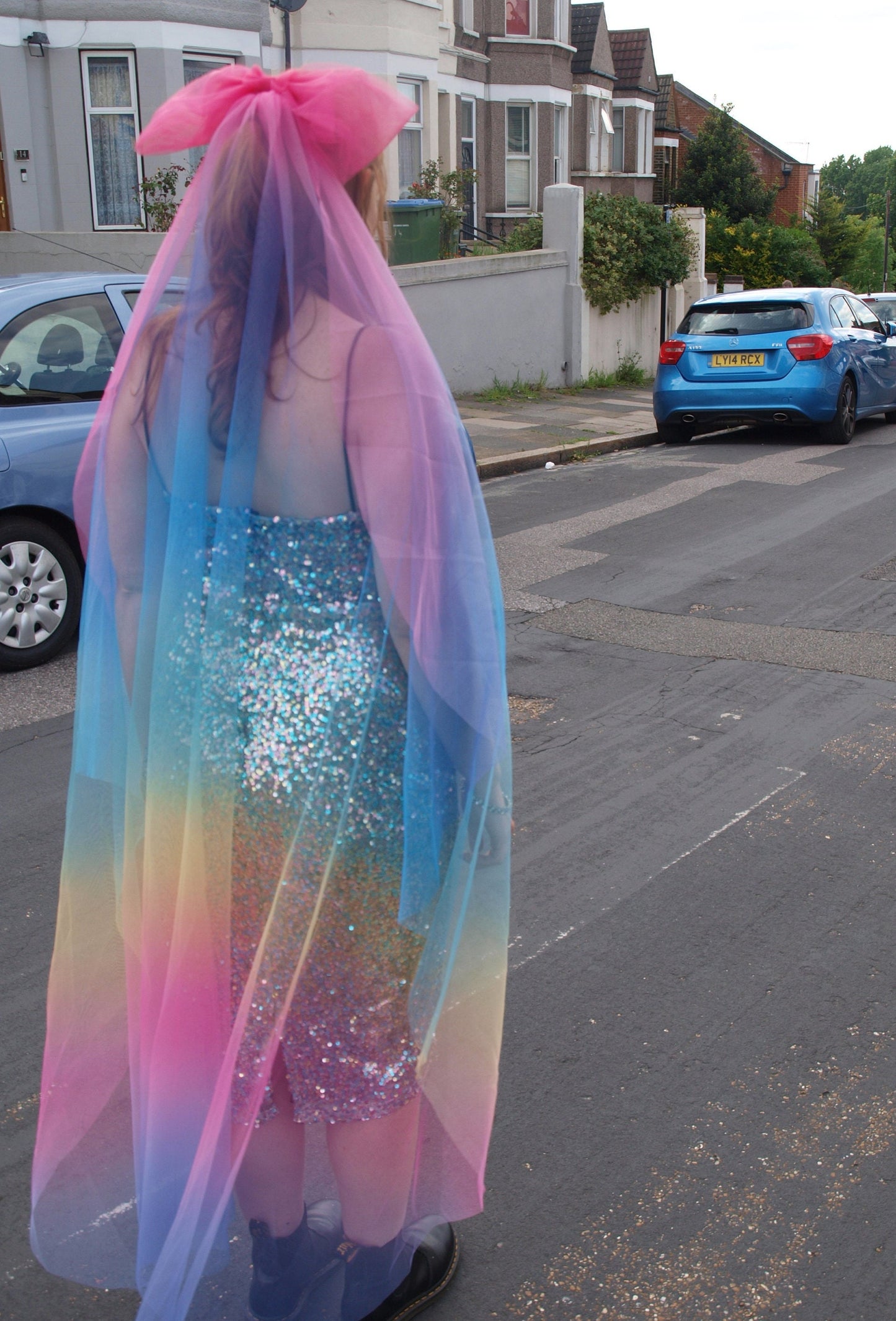 Rainbow Veil / Colourful Bridal Veil