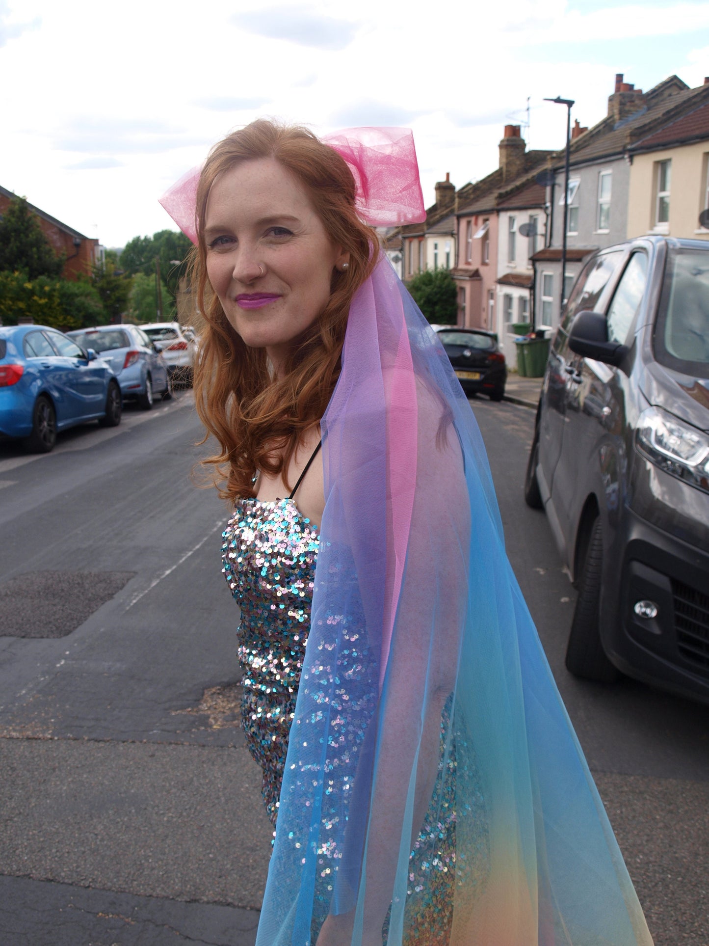 Rainbow Veil / Colourful Bridal Veil