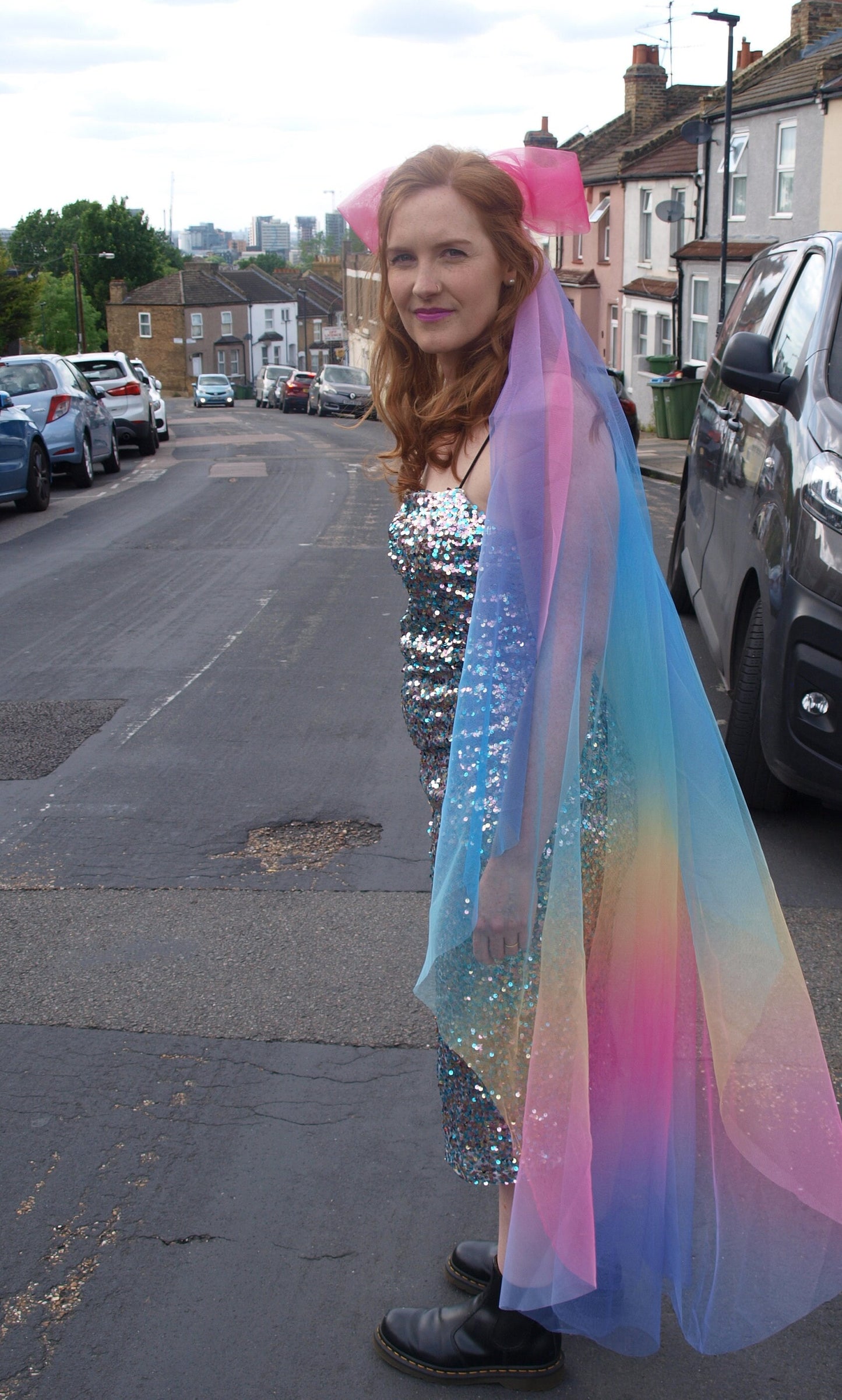 Rainbow Veil / Colourful Bridal Veil